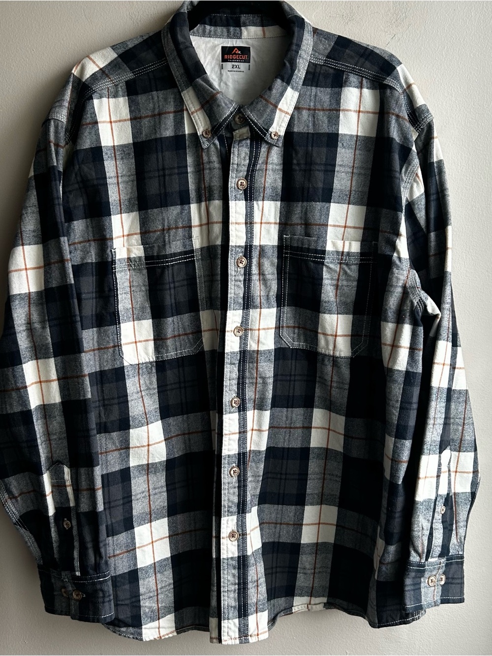 Ridgecut Plaid Button-Down Shirt - Men’s XXL